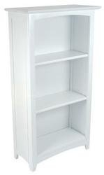 Avalon 3 Shelf Bookcase - White