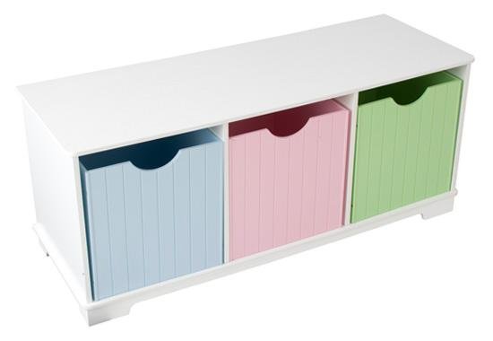 Nantucket Storage Bench - Pastel