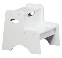 Two Step Stool - White