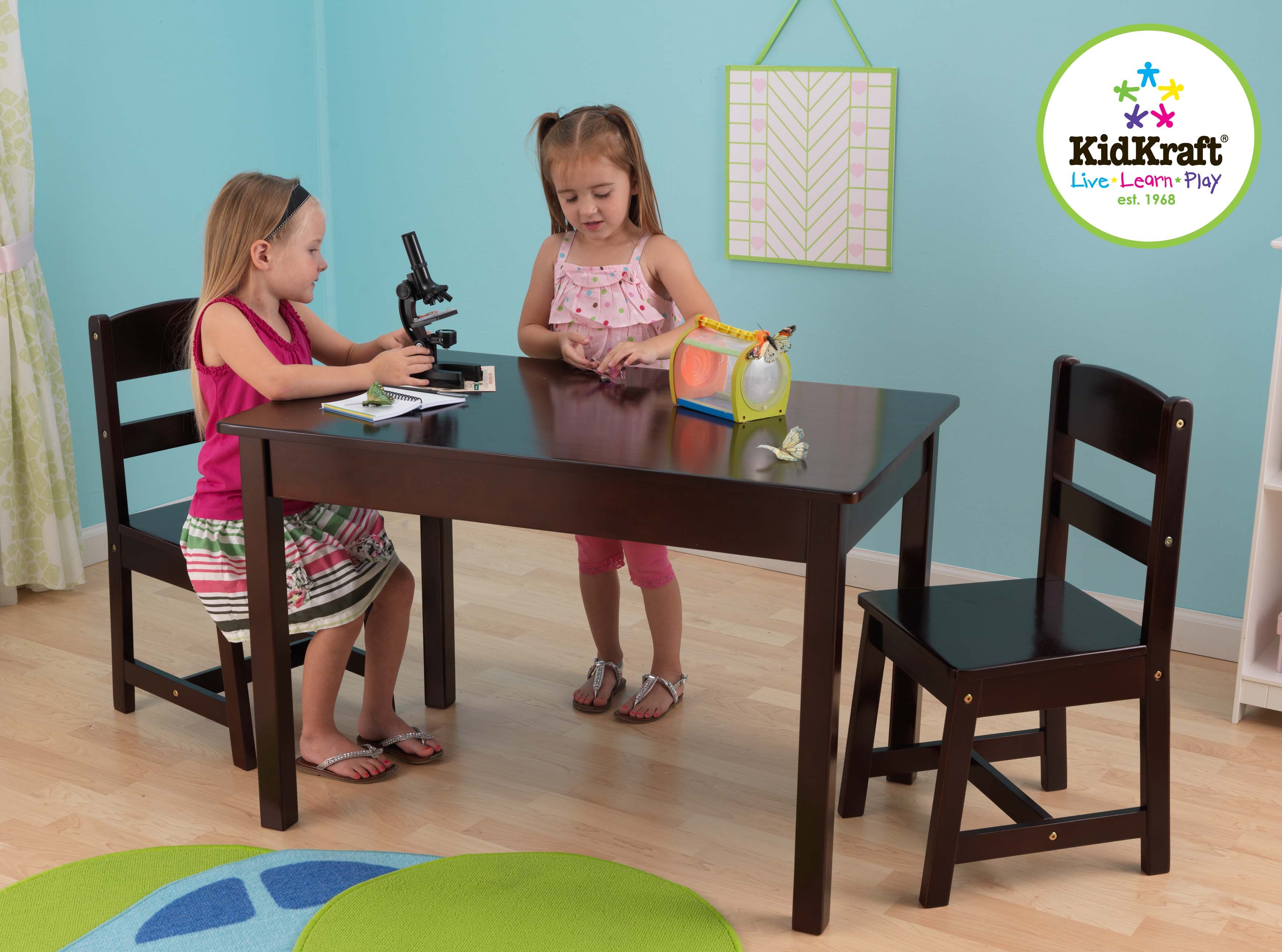 Rectangle Table & 2 Chairs - Espresso