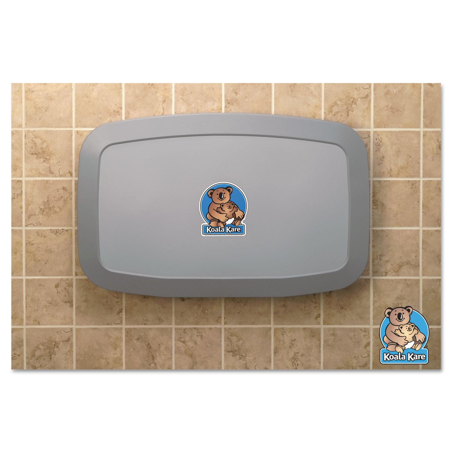 Horizontal Baby Changing Station, Gray