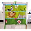 Wall Mount - Baby Toddler Kids Clothing Toy Organizer, 8 Pockets, Green