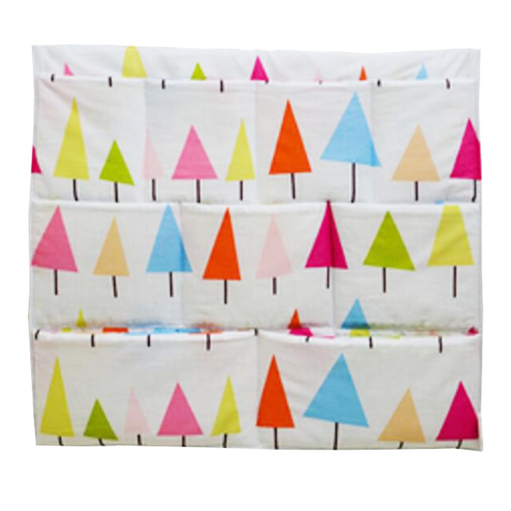 Colorful Wall Mount - Baby Toddler Kids Clothing Toy Organizer, 9 Pockets
