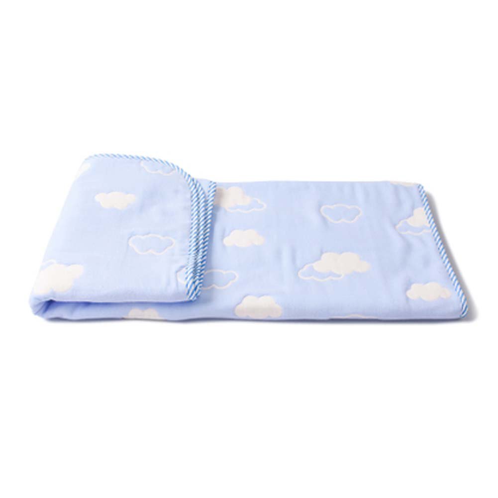 [70*100cm] Absorbent Waterproof Bed Pad Baby Crib Sheets, Blue Clouds