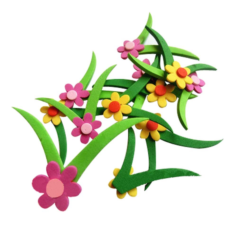 Set of 4 Wall Stickers for Nursery Classroom Decoration (Glass Style)