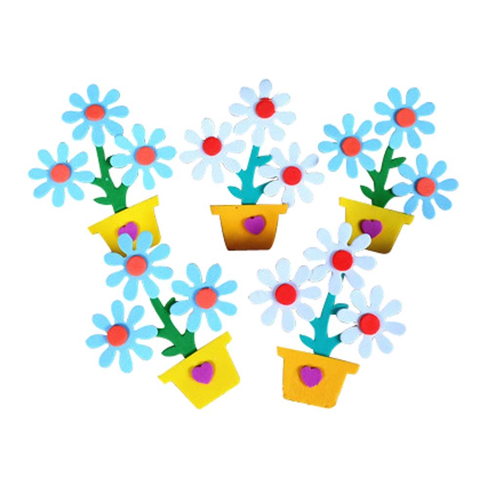 4 PCS Flower Disc Style Nursery D??cor Products Wall Decorate