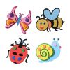 Set of 3 Cute Cartoon Bee Pattern Room Wall Decorate Material