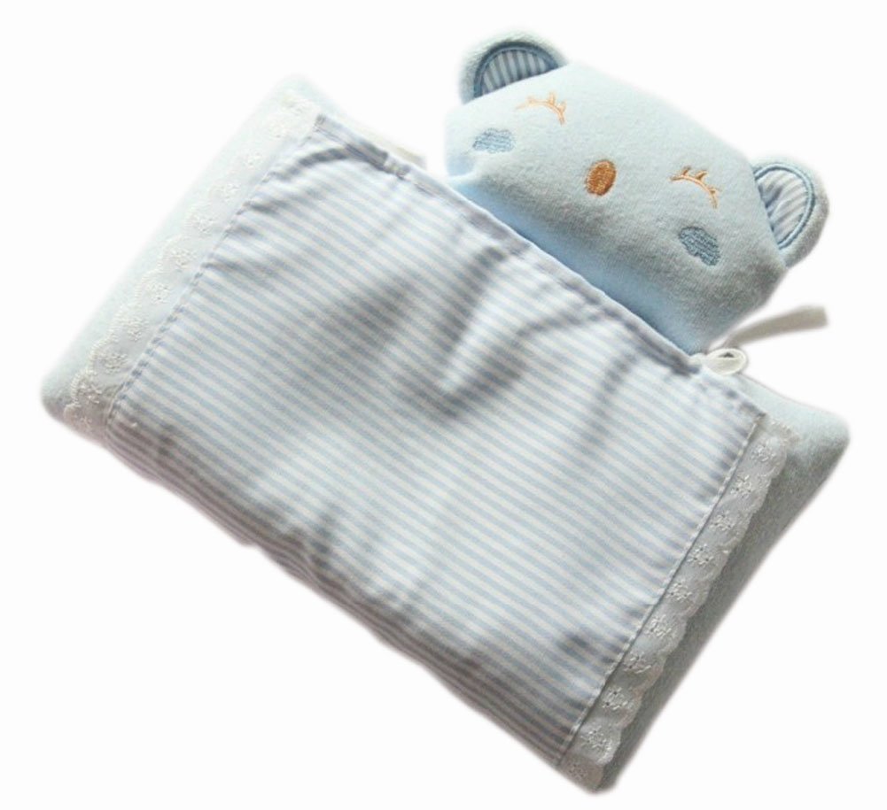Cute Baby Anti-roll Infant Protective Flat Head Toddle Head Support Pillow Bear