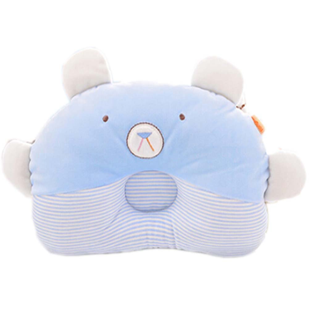 Blue Bear Toddle Infant Baby Protective Flat Head Anti-roll Head Support Pillow