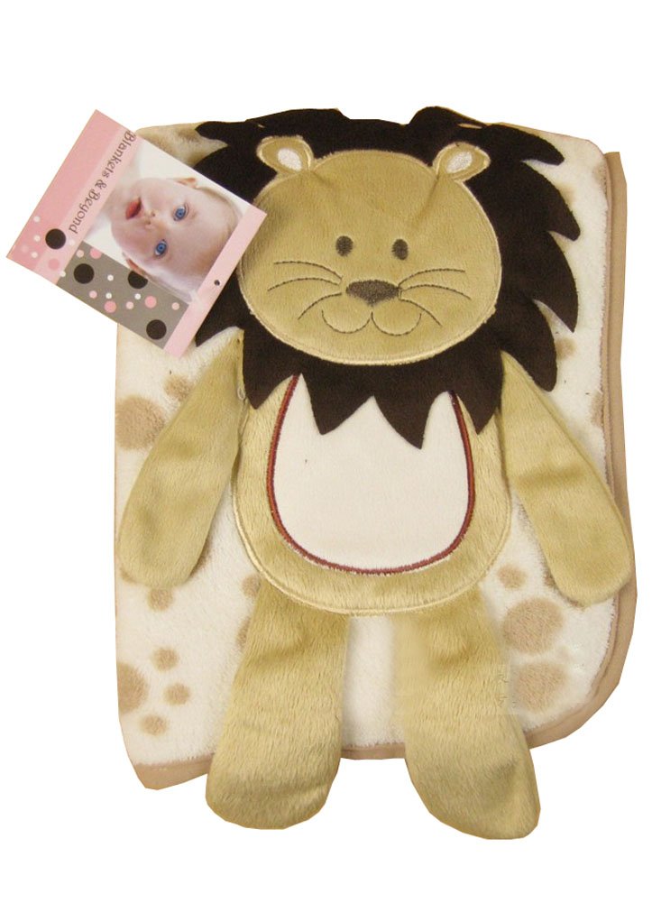Cute Baby Thin Coral Fleece Blanket/ Infant Spring And Summer Quilt Lion[B]