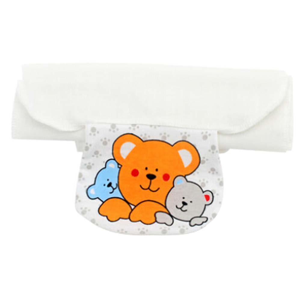 2 PCS Three Cute Bears Large Size Baby Cotton Sweat Absorbent Towels