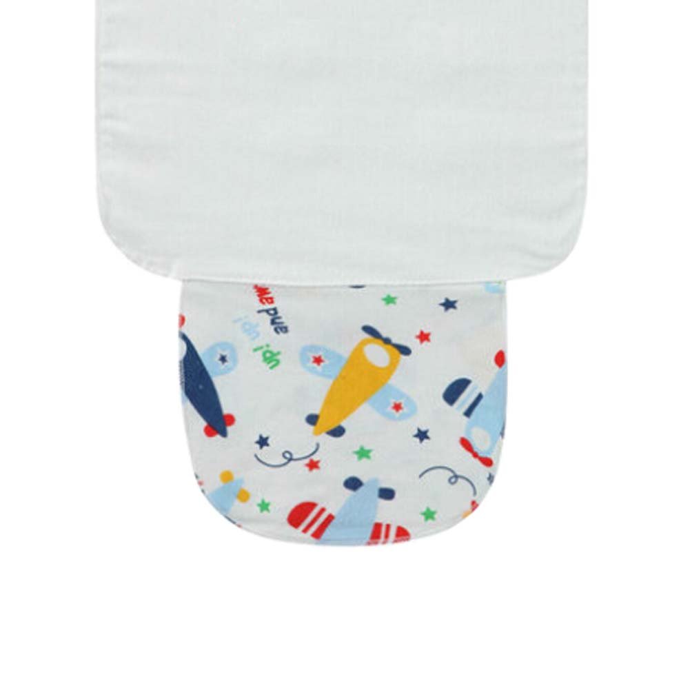 Set of 3 Cotton Material Babies Sweat Absorbent Towels Plane Style, S