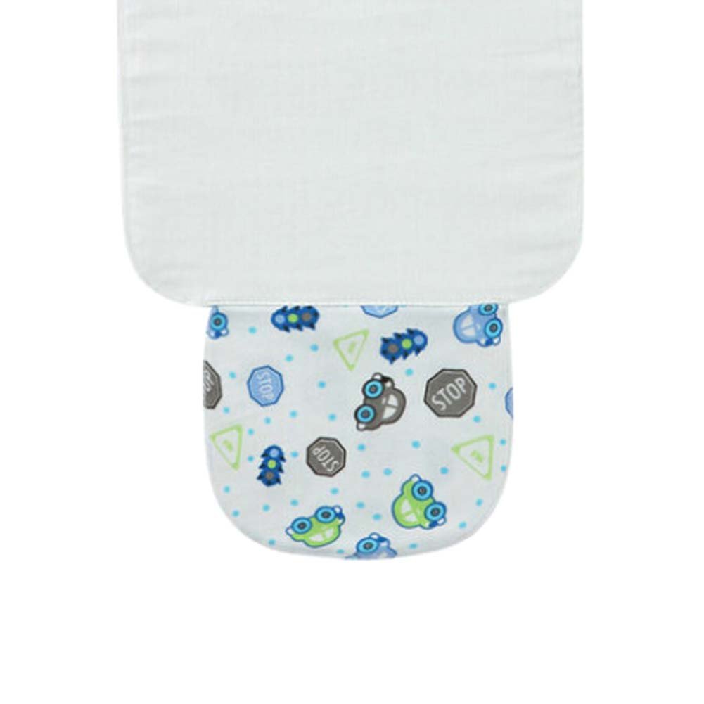 Set of 3 Sweat Absorbent Towels for Baby with Cute Cartoon Pattern, S
