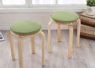 Round Stool Cushion Warm Sponge Pad Bar Stool Mat Green