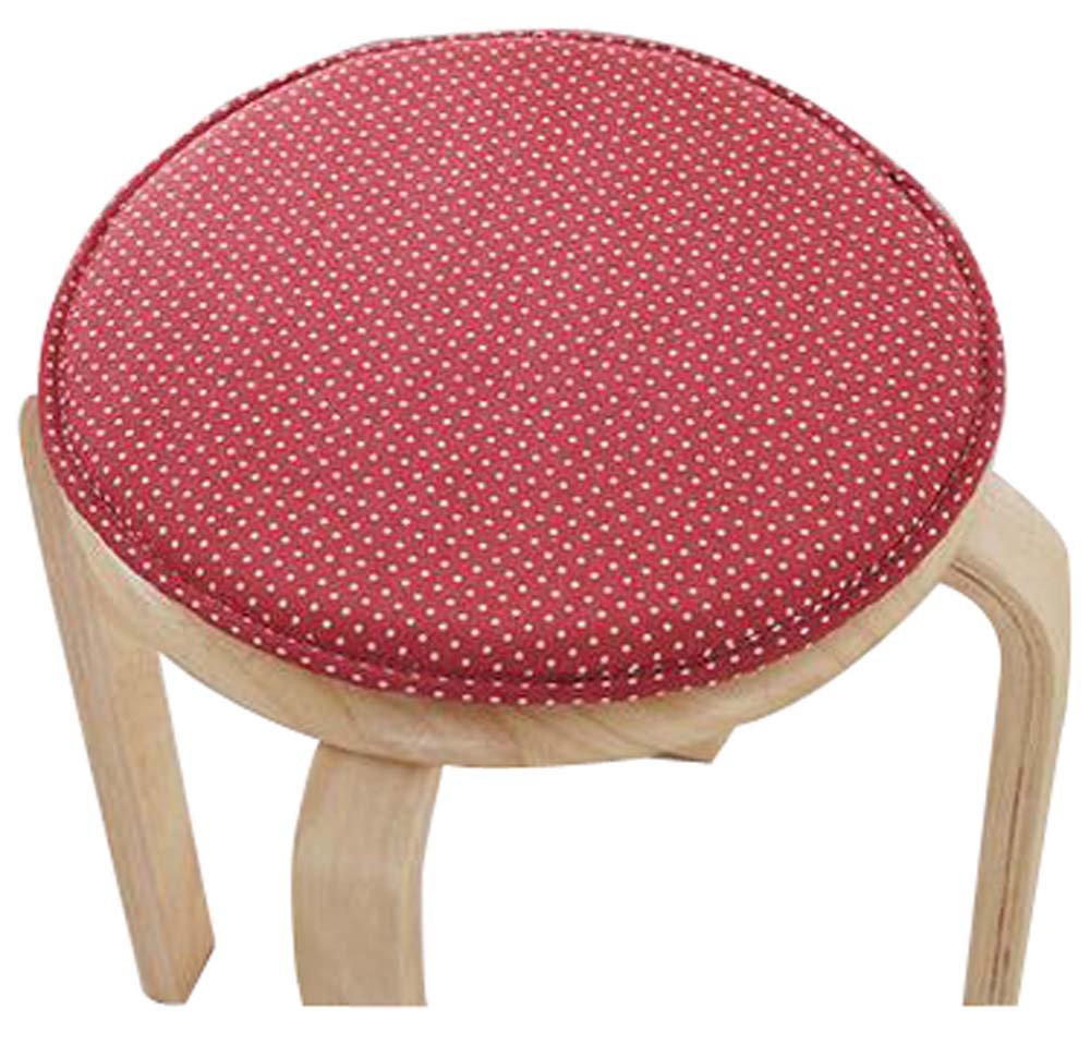 Creative Round Stool Cushion Warm Sponge Pad Bar Stool Mat Red