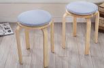 Creative Round Stool Cushion Warm Sponge Pad Bar Stool Mat Blue
