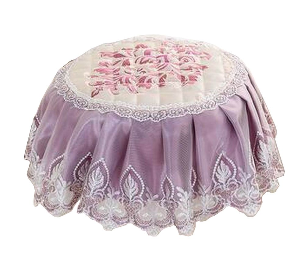 Beautiful Round Stool Cushion European Style Stools Pad Light Purple