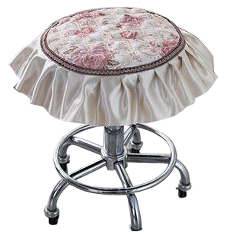 Beautiful Round Stool Cushion European Style Stools Pad Light Yellow