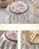 Beautiful Round Stool Cushion European Style Stools Pad Light Yellow