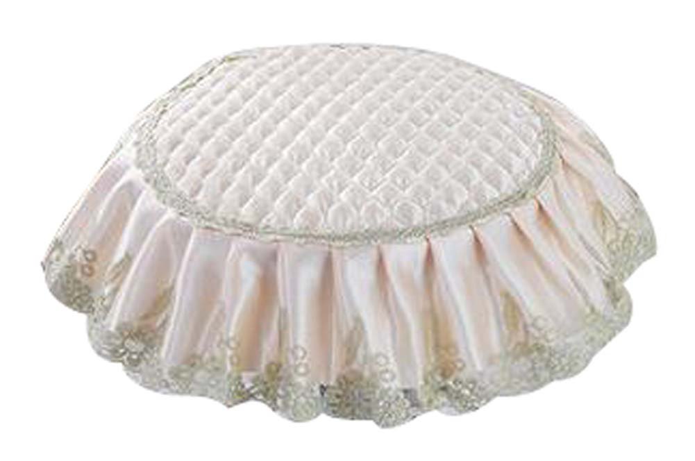 Lovely Stool Mat Beautiful Round Stool Cushion European Style Stools Pad Yellow