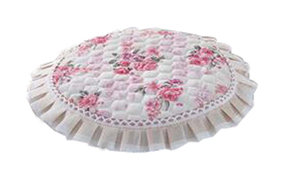 European Style Stools Pad Stool Mat Beautiful Round Stool Cushion Pink