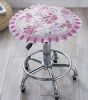 European Style Stools Pad Stool Mat Beautiful Round Stool Cushion Purple