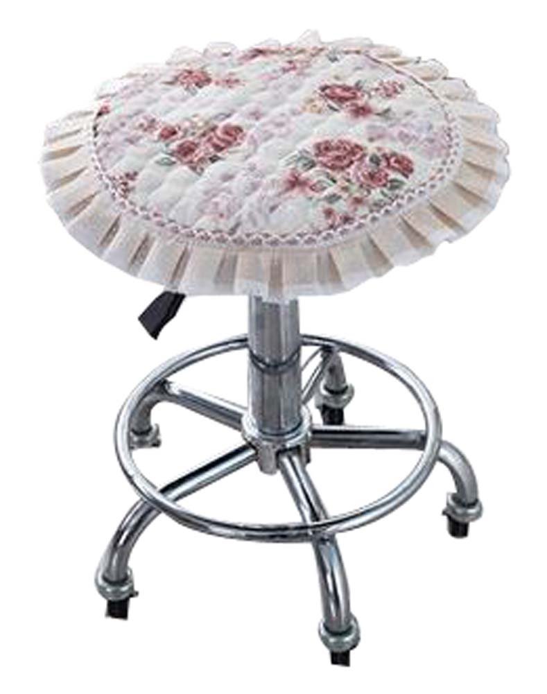 European Style Stools Pad Stool Mat Beautiful Round Stool Cushion Yellow