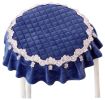 Cloth Round Slip Chair Stool Pad Stool Seat Dining Chair Cushion Blue