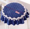Cloth Round Slip Chair Stool Pad Stool Seat Dining Chair Cushion Blue
