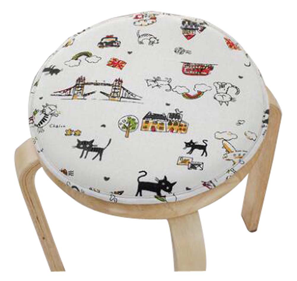 Lovely Round Stool Cushion Warm Sponge Pad Bar Stool Mat