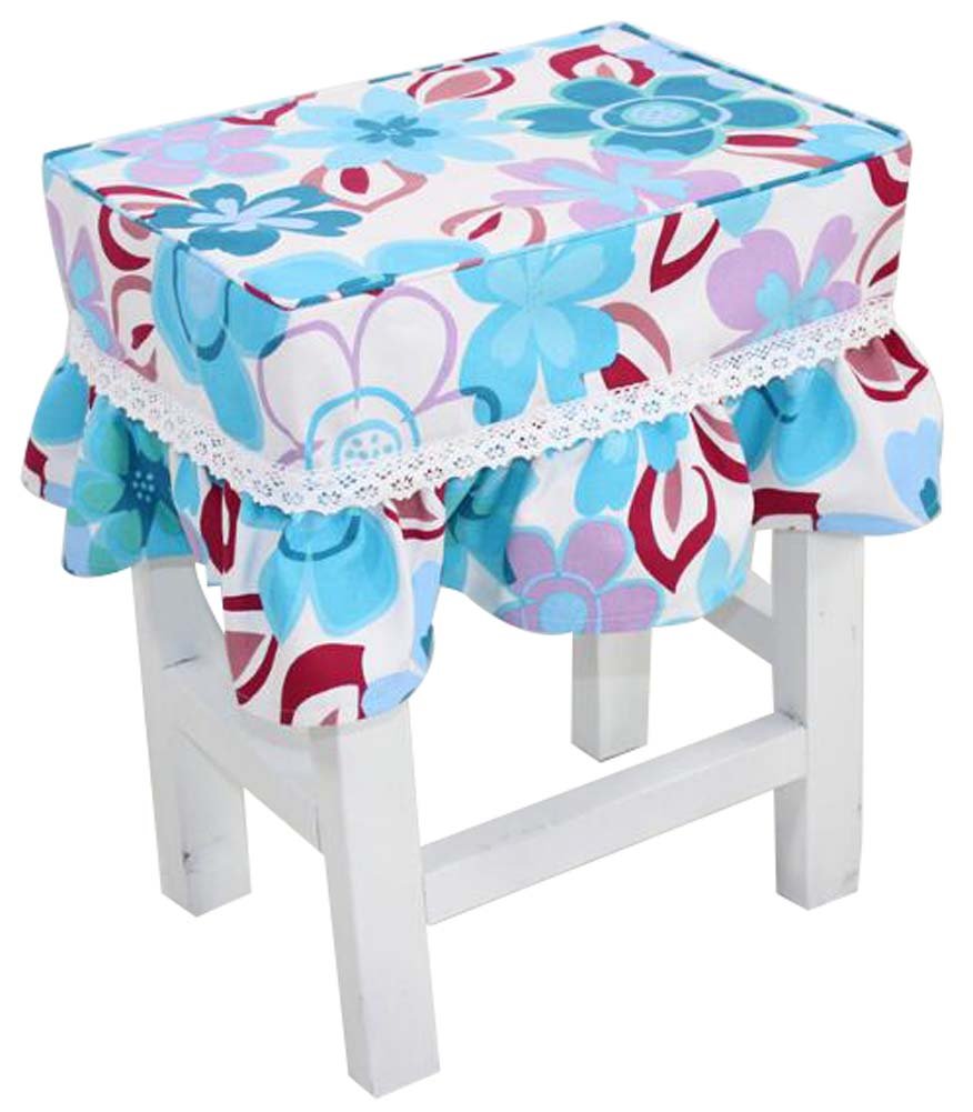 Cotton Canvas Square Stool Cover Makeup Stool Sets Piano Stool Sets