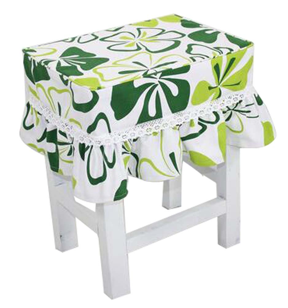 Cotton Canvas Square Stool Cover Makeup Stool Sets Bar Stool Sets Green
