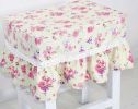 Fashion Canvas Square Stool Cover Makeup Stool Sets Bar Stool Sets