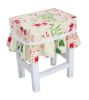 Lovely Canvas Square Stool Cover Makeup Stool Sets Bar Stool Sets Coverings