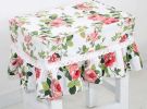 Cotton Canvas Square Stool Cover Makeup Stool Sets Bar Stool Sets Pink