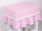 Cotton Canvas Square Stool Cover Makeup Stool Sets Bar Stool Set Pink