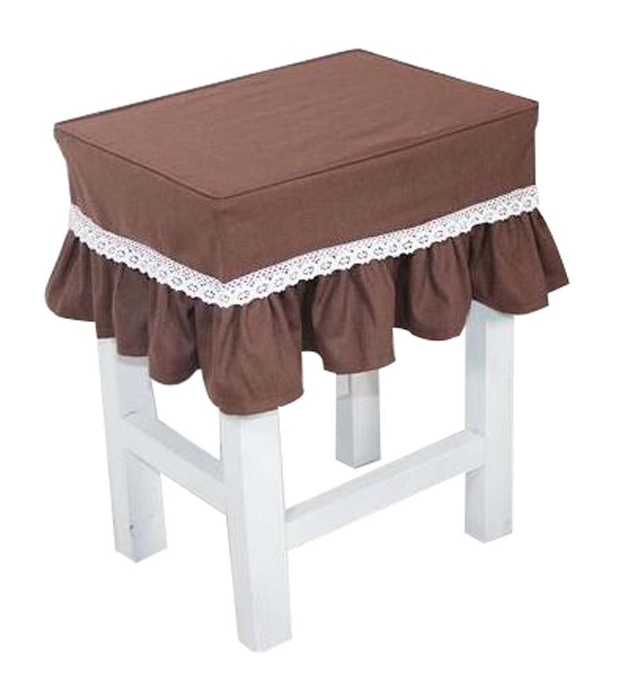 Cotton Canvas Square Stool Cover Makeup Stool Sets Bar Stool Set Coffee