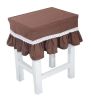 Cotton Canvas Square Stool Cover Makeup Stool Sets Bar Stool Set Coffee