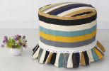 Europe Style Makeup Stool Stool Sets Cotton Canvas Stool Cover Stripe