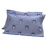 2 PCS Cotton Three Layer Thicken Pillow Towel Soft Pillow Blanket Protector Best Skin Care, Blue