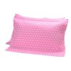 2 PCS Cotton Three Layer Thicken Pillow Towel Soft Pillow Blanket Protector Best Skin Care, Pink Star