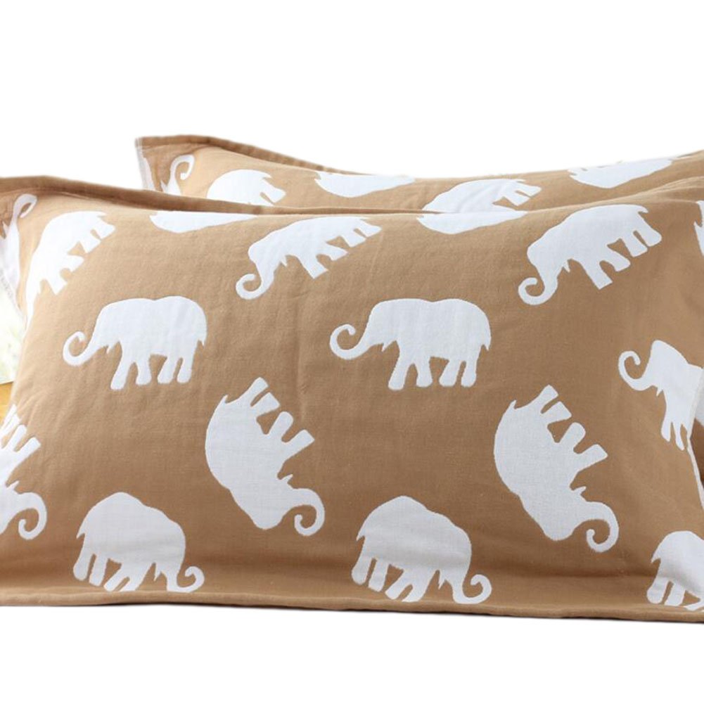 2 PCS Thicken Pillow Cotton Towel Soft Pillow Blanket Protector Health Best Skin Care-A06