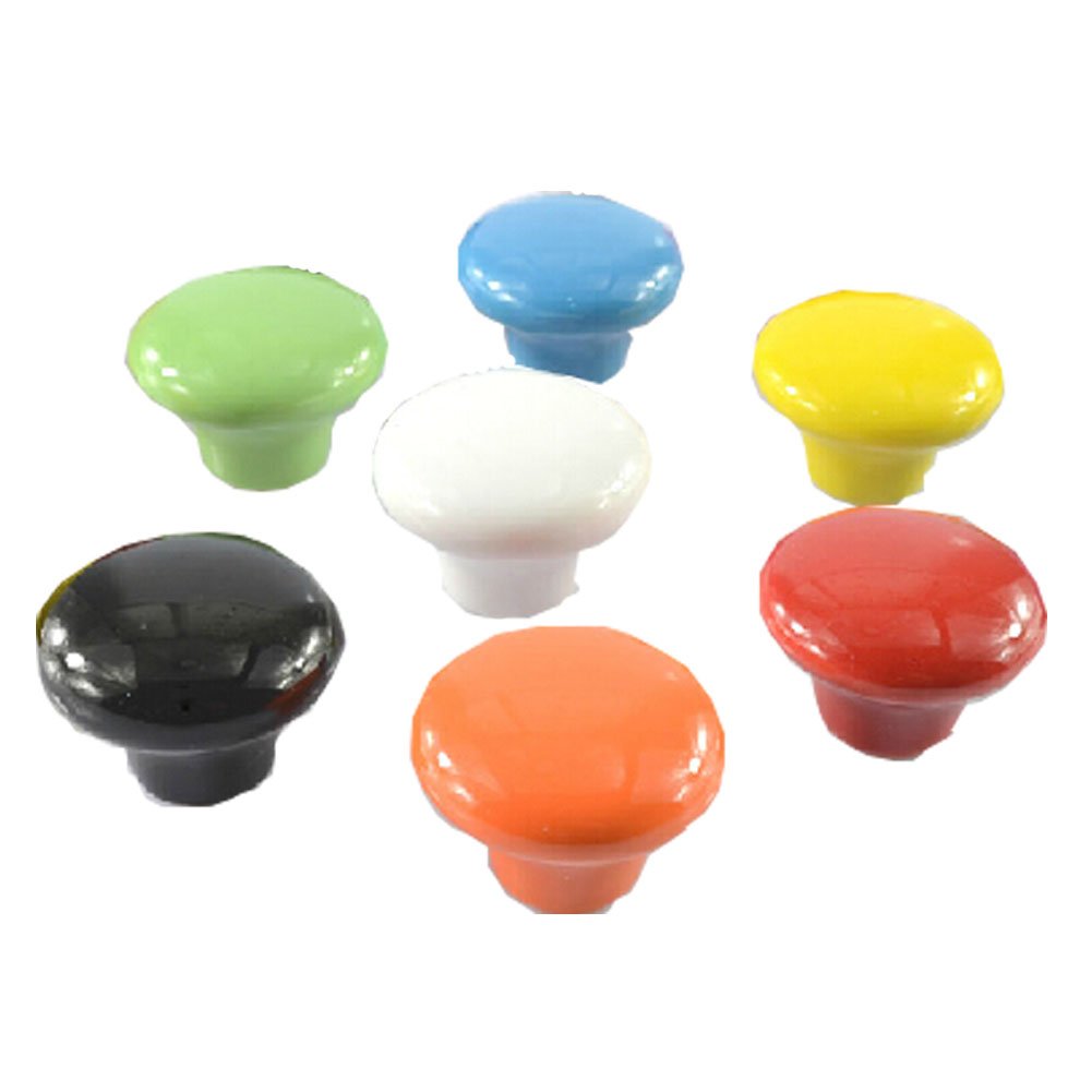 Set of 7 38mm Colorful Ceramic Cabinet Knob Drawer Pull Handle (7 Colors)