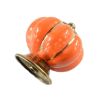 Set of 2 40mm Colorful Ceramic Cabinet Knob Drawer Pull Handle (Orange)