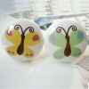 Set of 2 38mm Colorful Butterfly Ceramic Cabinet Knob Drawer Knob (2 Colors)