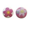 Set of 2 38mm Colorful Flowers Ceramic Cabinet Knob Drawer Knob (2 Colors)