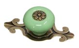 Continental Ceramic Cabinet Knob Drawer Pull HandleSet of 2