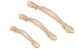 Set of 4 Euro Style Cabinet Hardware Wardrobe Handle Pull(White Amber)96mm
