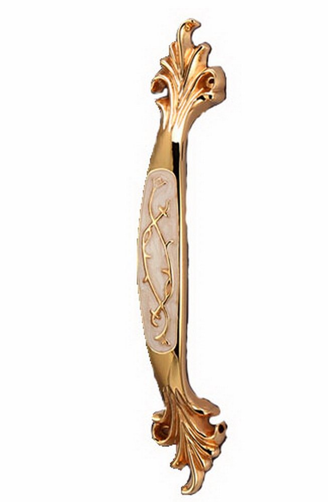 Fashion Design Cabinet Hardware Wardrobe Cabinet Handle Pull(White Amber)96mm