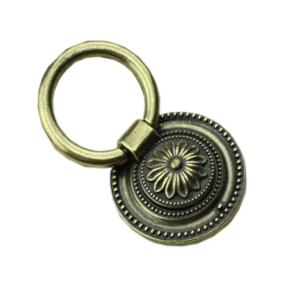 Set of 4 Vintage Pastoral Antique Zinc Alloy Drawer Handles/Pulls/Knobs(1.85'')